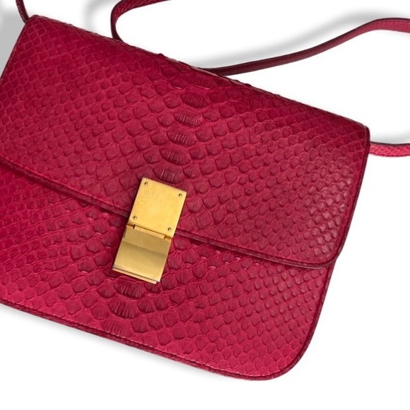 Celine Classic Box Medium Exotic Leather, Gold-tone Hardware - Picture 3 of 3